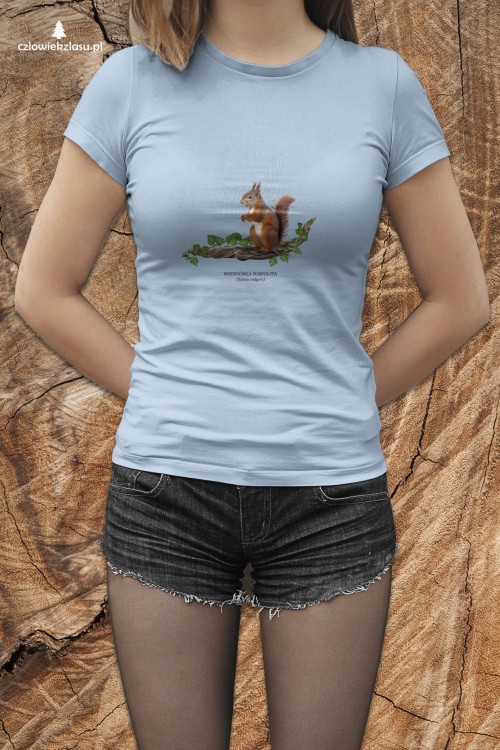 Wiewiórka pospolita - Sciurus vulgaris - Wiewiórka - Prezent dla przyrodnika - Prezent dla przyrodniczki - Koszulka