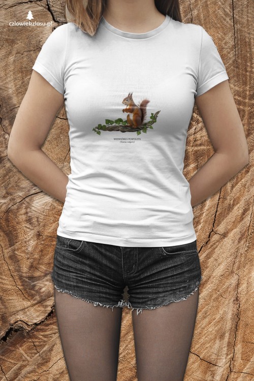 Wiewiórka pospolita - Sciurus vulgaris - Wiewiórka - Prezent dla przyrodnika - Prezent dla przyrodniczki - Koszulka