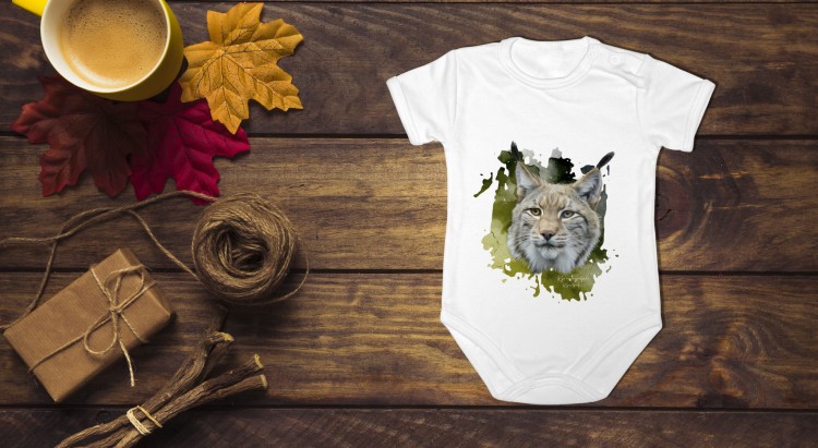 Ryś euroazjatycki - Lynx lynx - Prezent dla przyrodnika - Prezent dla przyrodniczki - Body - Bodziak