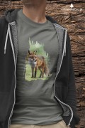 Lis rudy - Lis pospolity - Vulpes vulpes - Koszulka z lisem - Koszulka