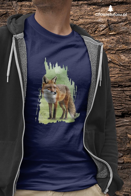 Lis rudy - Lis pospolity - Vulpes vulpes - Koszulka z lisem - Koszulka