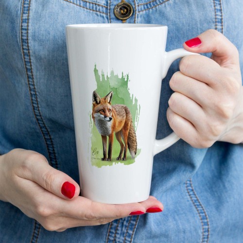Lis rudy - Lis pospolity - Vulpes vulpes - Kubek z lisem - Kubek latte