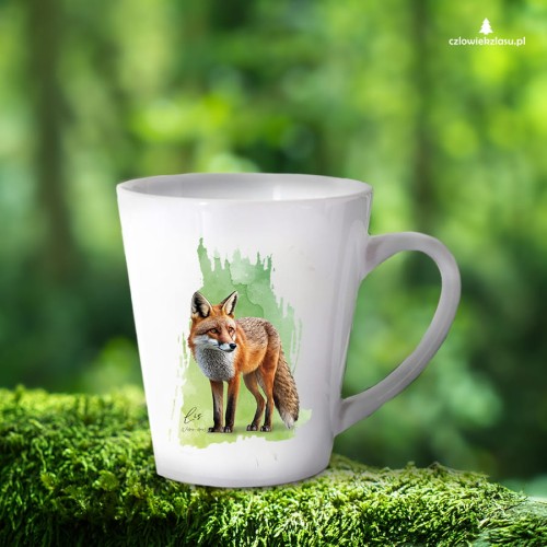Lis rudy - Lis pospolity - Vulpes vulpes - Kubek z lisem - Kubek latte