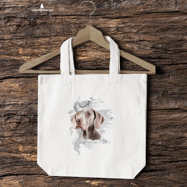 Wyżeł weimarski krótkowłosy - Pies - Wyżeł - Torba 2 ucha