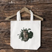 Wilk szary - Canis lupus - prezent dla przyrodnika - Torba 2 ucha