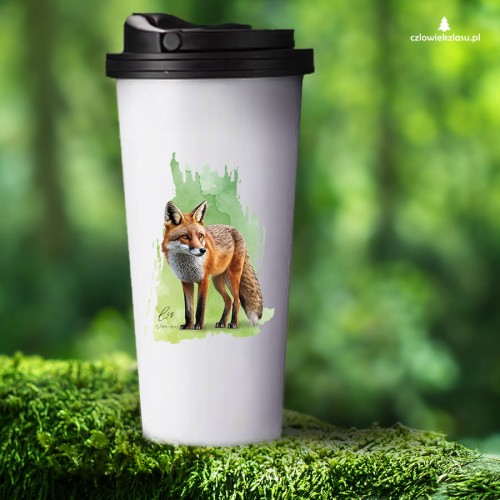 Lis rudy - Lis pospolity - Vulpes vulpes - Kubek z lisem - Kubek termiczny