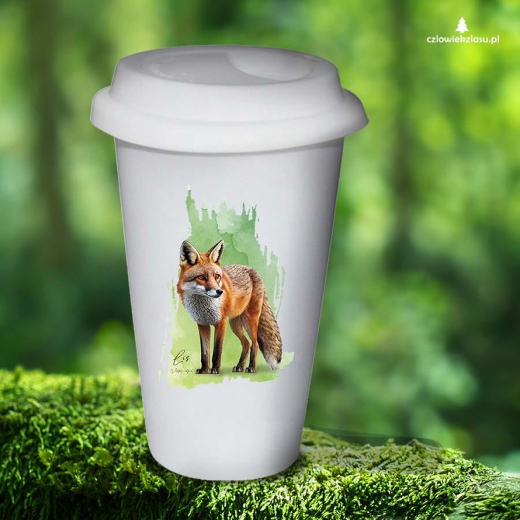 tumblercz.jpgaLis rudy - Lis pospolity - Vulpes vulpes - Tumbler z lisem - Tumbler