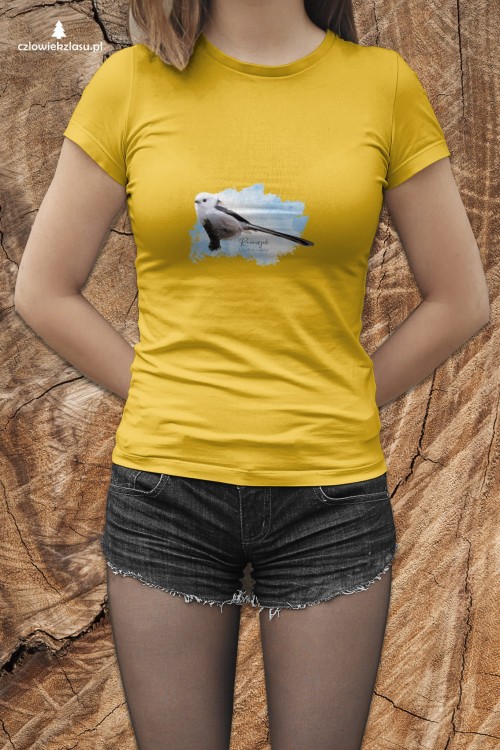 Raniuszek  - Aegithalos caudatus - Prezent dla Ornitologa - Prezent dla przyrodnika - Koszulka