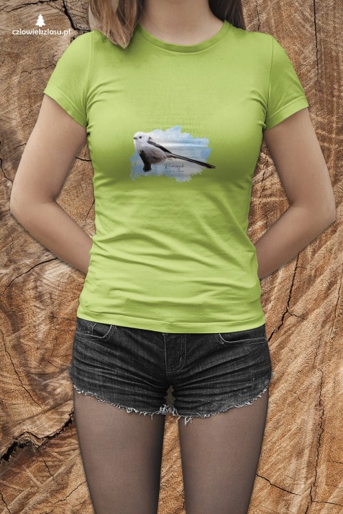 Raniuszek  - Aegithalos caudatus - Prezent dla Ornitologa - Prezent dla przyrodnika - Koszulka