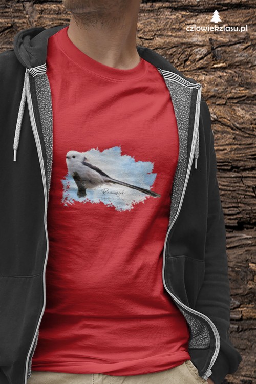 Raniuszek  - Aegithalos caudatus - Prezent dla Ornitologa - Prezent dla przyrodnika - Koszulka