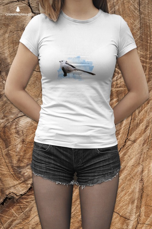 Raniuszek  - Aegithalos caudatus - Prezent dla Ornitologa - Prezent dla przyrodnika - Koszulka