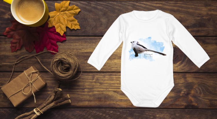 Raniuszek  - Aegithalos caudatus - Prezent dla ornitologa - Prezent dla przyrodnika - Body - Bodziak