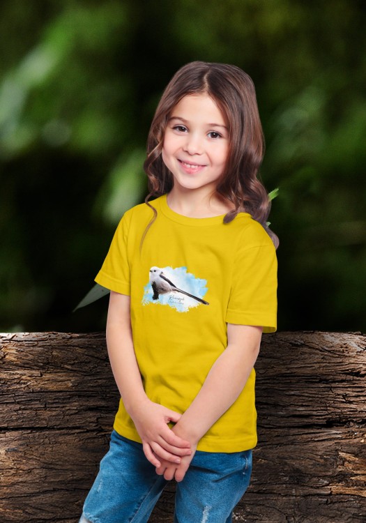 Raniuszek - Aegithalos caudatus - Prezent dla ornitologa - Prezent dla przyrodnika - Koszulka dziecięca