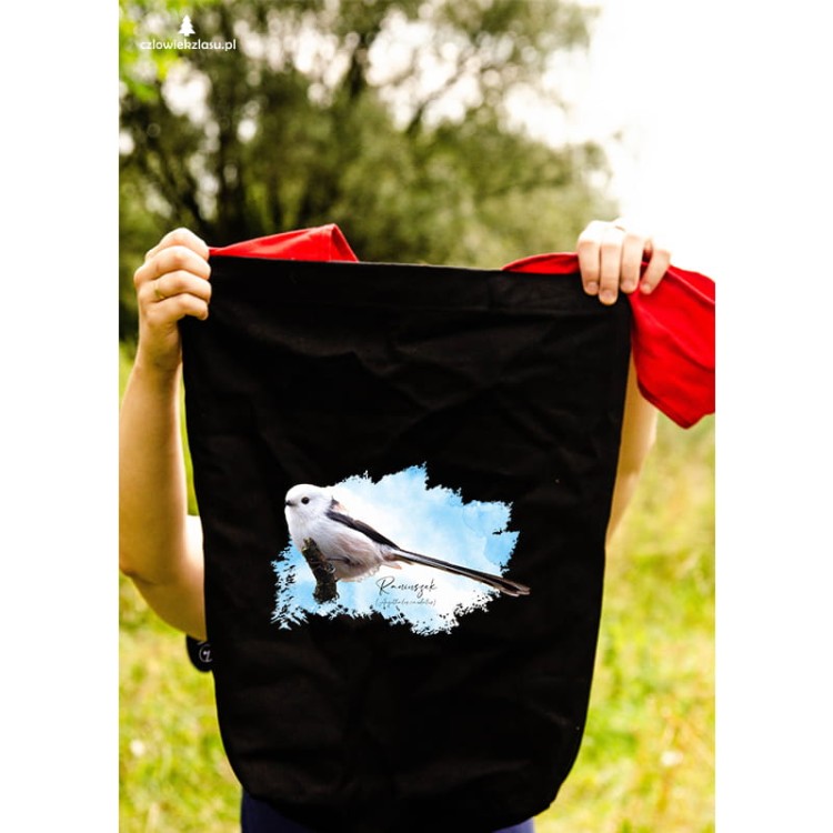 Raniuszek - Aegithalos caudatus - Prezent dla ornitologa - Prezent dla przyrodnika - Torba na ramię