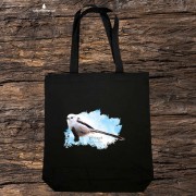 Raniuszek - Aegithalos caudatus - Prezent dla ornitologa - Prezent dla przyrodnika - Torba 2 ucha