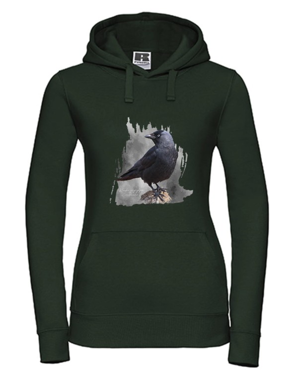 Kawka - Corvus monedula - Kawka zwyczajna - prezent dla ornitologa - Bluza