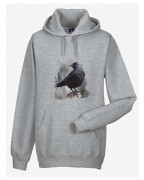 Kawka - Corvus monedula - Kawka zwyczajna - prezent dla ornitologa - Bluza