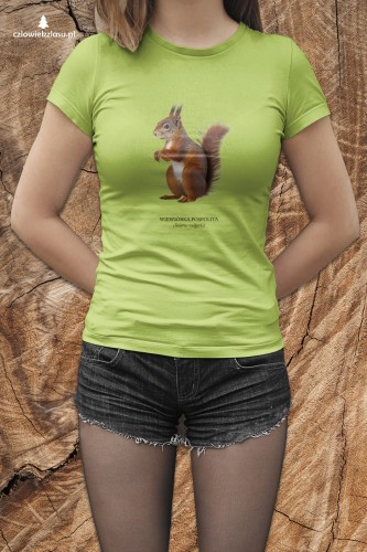 Wiewiórka pospolita - Sciurus vulgaris - Wiewiórka - Prezent dla przyrodnika - Prezent dla przyrodniczki - Koszulka