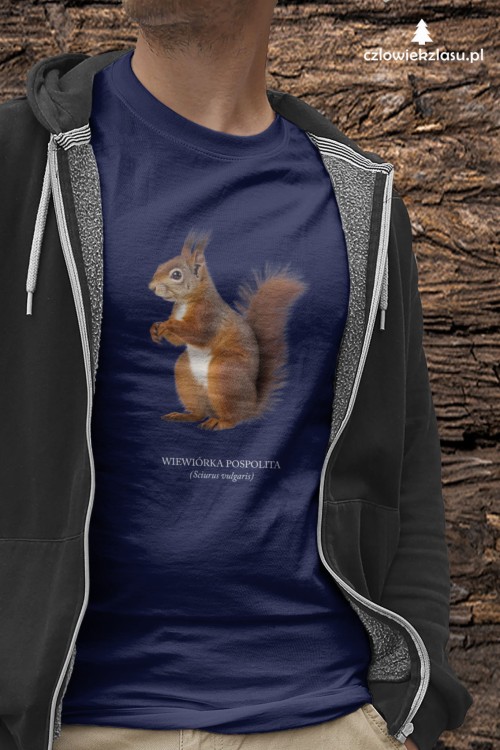Wiewiórka pospolita - Sciurus vulgaris - Wiewiórka - Prezent dla przyrodnika - Prezent dla przyrodniczki - Koszulka