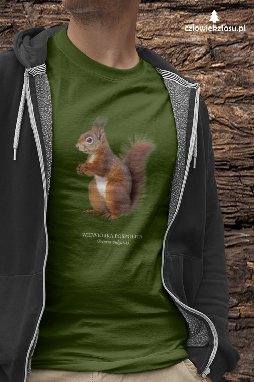 Wiewiórka pospolita - Sciurus vulgaris - Wiewiórka - Prezent dla przyrodnika - Prezent dla przyrodniczki - Koszulka