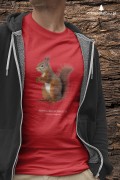 Wiewiórka pospolita - Sciurus vulgaris - Wiewiórka - Prezent dla przyrodnika - Prezent dla przyrodniczki - Koszulka