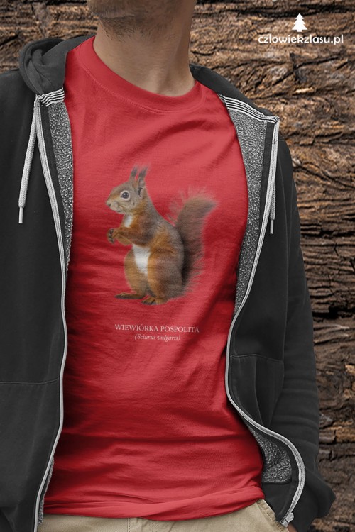 Wiewiórka pospolita - Sciurus vulgaris - Wiewiórka - Prezent dla przyrodnika - Prezent dla przyrodniczki - Koszulka