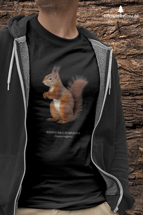 Wiewiórka pospolita - Sciurus vulgaris - Wiewiórka - Prezent dla przyrodnika - Prezent dla przyrodniczki - Koszulka