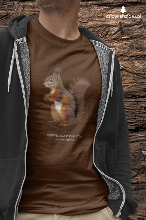 Wiewiórka pospolita - Sciurus vulgaris - Wiewiórka - Prezent dla przyrodnika - Prezent dla przyrodniczki - Koszulka