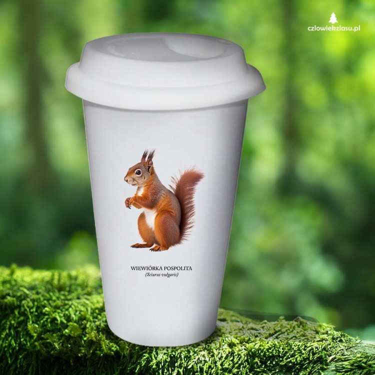 Wiewiórka pospolita - Sciurus vulgaris - Wiewiórka - Prezent dla przyrodnika - Prezent dla przyrodniczki - Tumbler