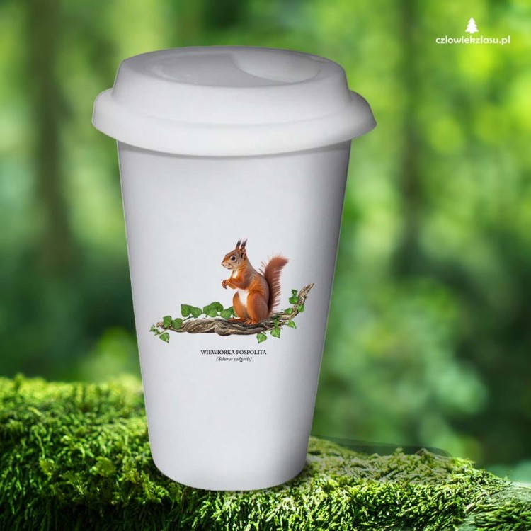 Wiewiórka pospolita - Sciurus vulgaris - Wiewiórka - Prezent dla przyrodnika - Prezent dla przyrodniczki - Tumbler