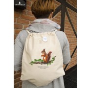 Wiewiórka pospolita - Sciurus vulgaris - Wiewiórka - Prezent dla przyrodnika - Prezent dla przyrodniczki - Worek-Plecak