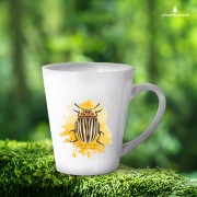 Stonka ziemniaczana - Leptinotarsa decemlineata - Prezent dla entomologa - Prezent dla przyrodnika - Kubek latte
