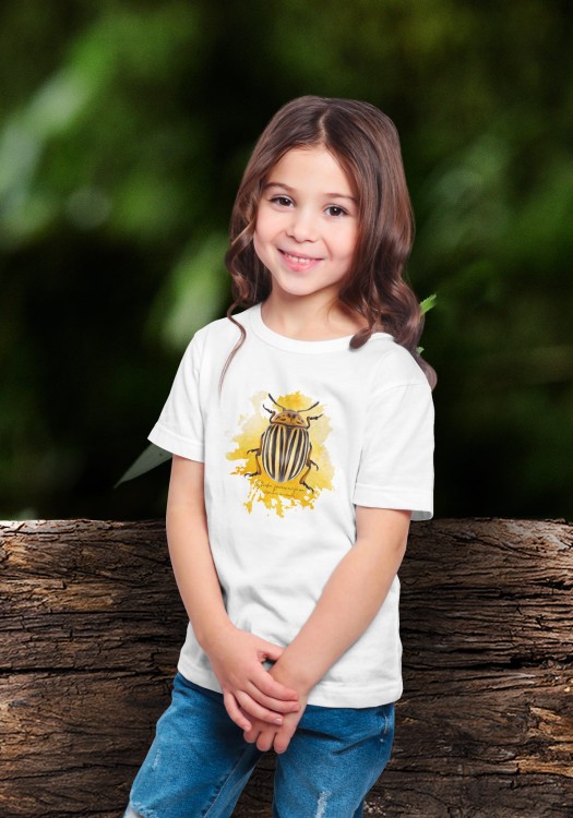 Stonka ziemniaczana - Leptinotarsa decemlineata - Prezent dla entomologa - Prezent dla przyrodnika - Koszulka dziecięca