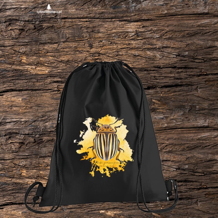 Stonka ziemniaczana - Leptinotarsa decemlineata - Prezent dla entomologa - Prezent dla przyrodnika - Worek-Plecak