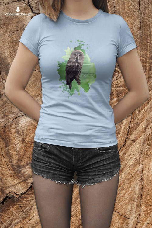 Puszczyk Mszarny - Strix nebulosa - Prezent dla ornitologa - Prezent dla przyrodnika - Koszulka
