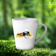 Sroka pospolita - Pica pica - Prezent dla ornitologa - Prezent dla przyrodnika - Kubek latte