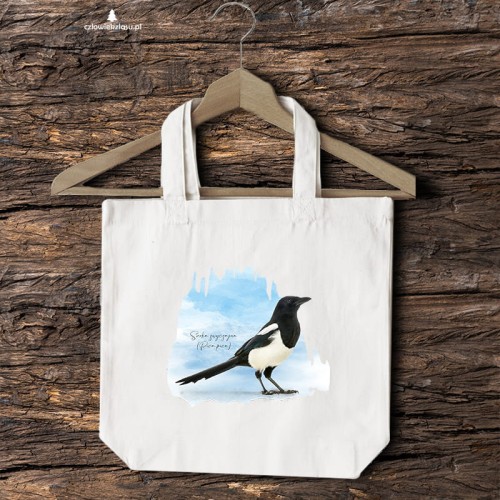 Sroka pospolita - Pica pica - Prezent dla ornitologa - Prezent dla przyrodnika - Sroka #2 - Torba 2 ucha