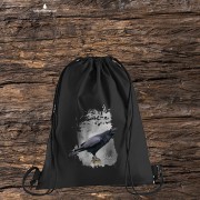 Kruk - Corvus corax - Prezent dla ornitologa - Prezent dla przyrodnika - Worek-Plecak