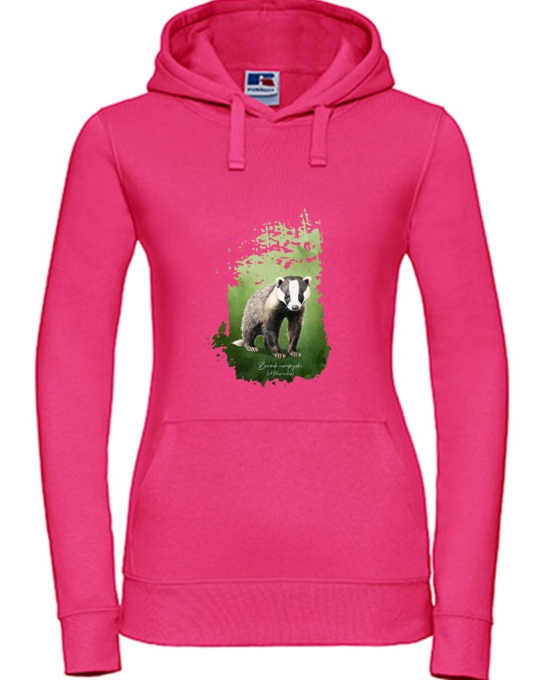 Borsuk europejski, Meles meles, Prezent dla przyrodnika, Bluza z borsukiem, Bluza dla przyrodnika, Borsuk, Prezent dla zoologa, Prezent dla miłośnika przyrody, Zwierzęta Polski, Człowiek z lasu