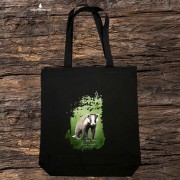 Borsuk europejski - Meles meles - Prezent dla przyrodnika - Torba z borsukiem - Torba 2 ucha