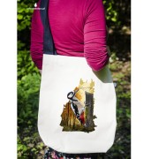 Dzięcioł duży - Dendrocopos major - Prezent dla ornitologa - Torba na ramię