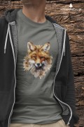 Głowa lisa - Lis rudy - Lis pospolity - Vulpes vulpes - Koszulka