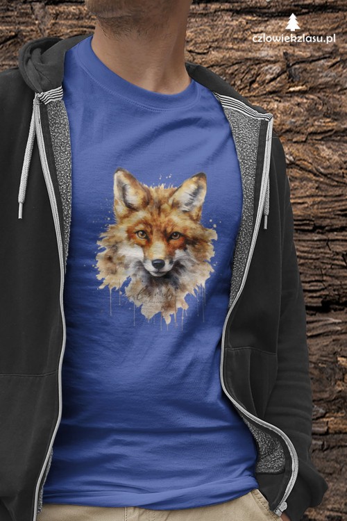 Głowa lisa - Lis rudy - Lis pospolity - Vulpes vulpes - Koszulka