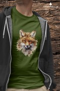 Głowa lisa - Lis rudy - Lis pospolity - Vulpes vulpes - Koszulka