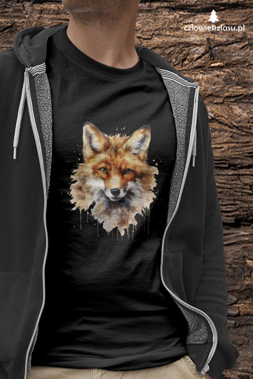 Głowa lisa - Lis rudy - Lis pospolity - Vulpes vulpes - Koszulka