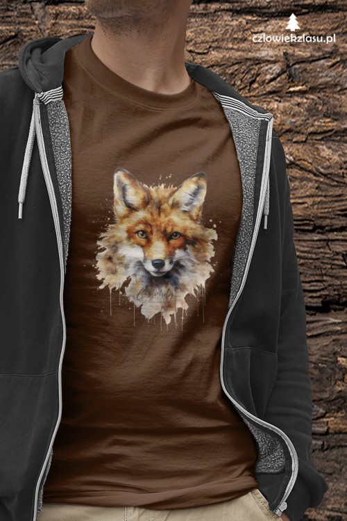 Głowa lisa - Lis rudy - Lis pospolity - Vulpes vulpes - Koszulka