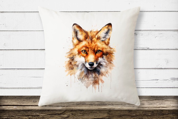 Głowa lisa - Lis rudy - Lis pospolity - Vulpes vulpes - Poduszka