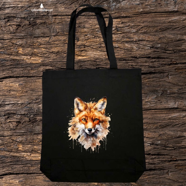 Głowa lisa - Lis rudy - Lis pospolity - Vulpes vulpes - Torba 2 ucha