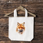 Głowa lisa - Lis rudy - Lis pospolity - Vulpes vulpes - Torba 2 ucha