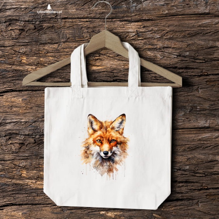 Głowa lisa - Lis rudy - Lis pospolity - Vulpes vulpes - Torba 2 ucha